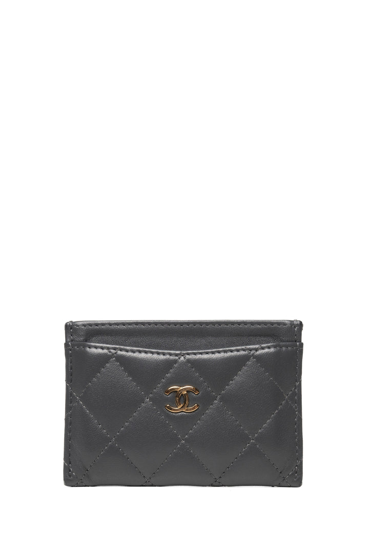 Chanel Calfskin CC Card Holder Wallet