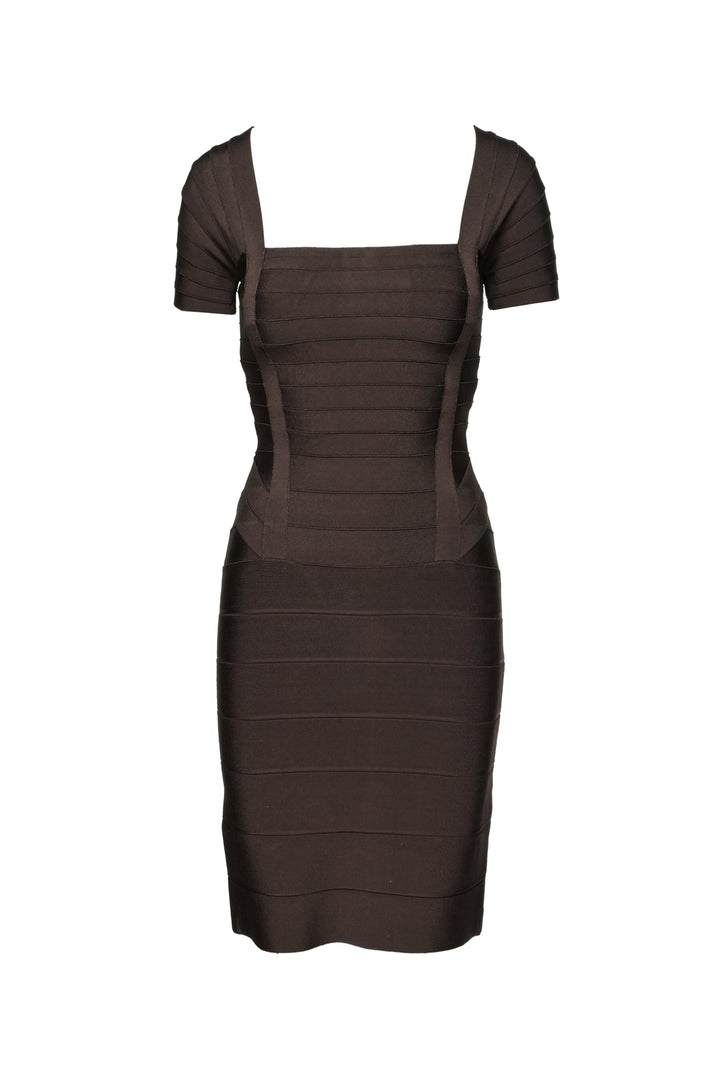 Herve Leger Size M Short Sleeve Bandage Dress