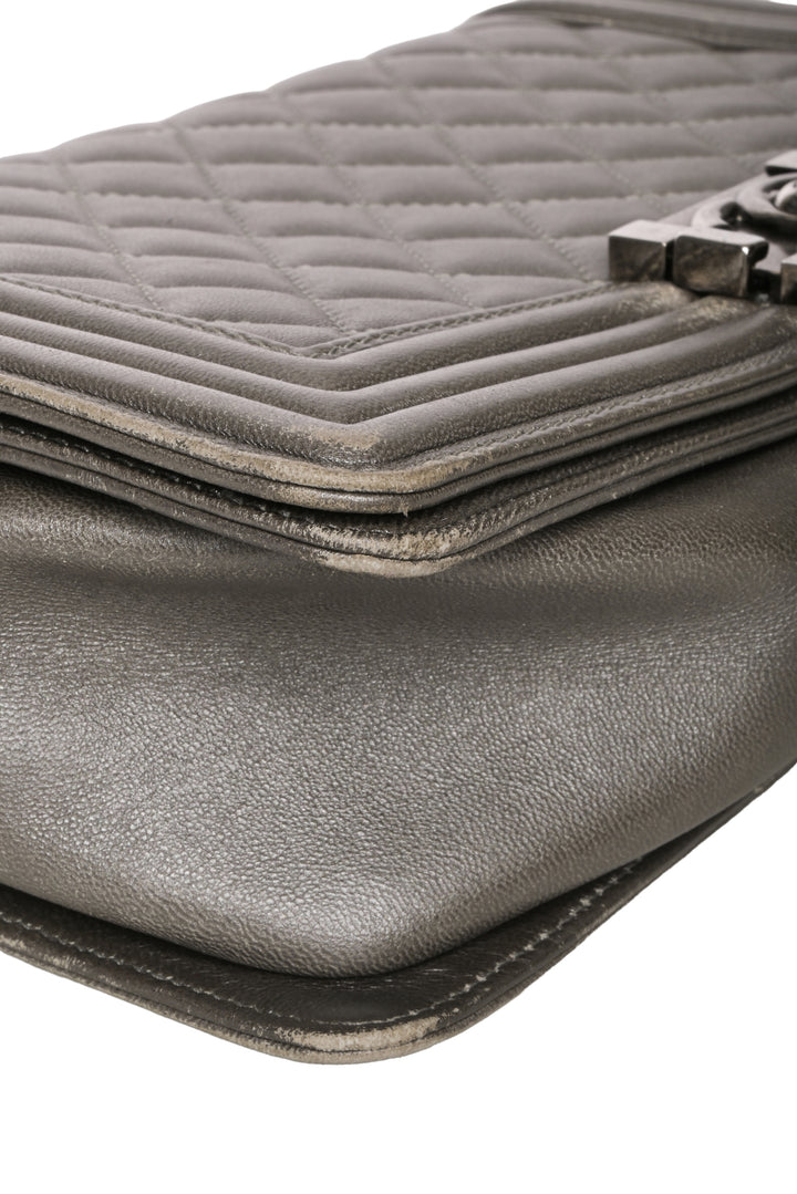 Chanel 2011 Medium Quilted Leather Boy Bag