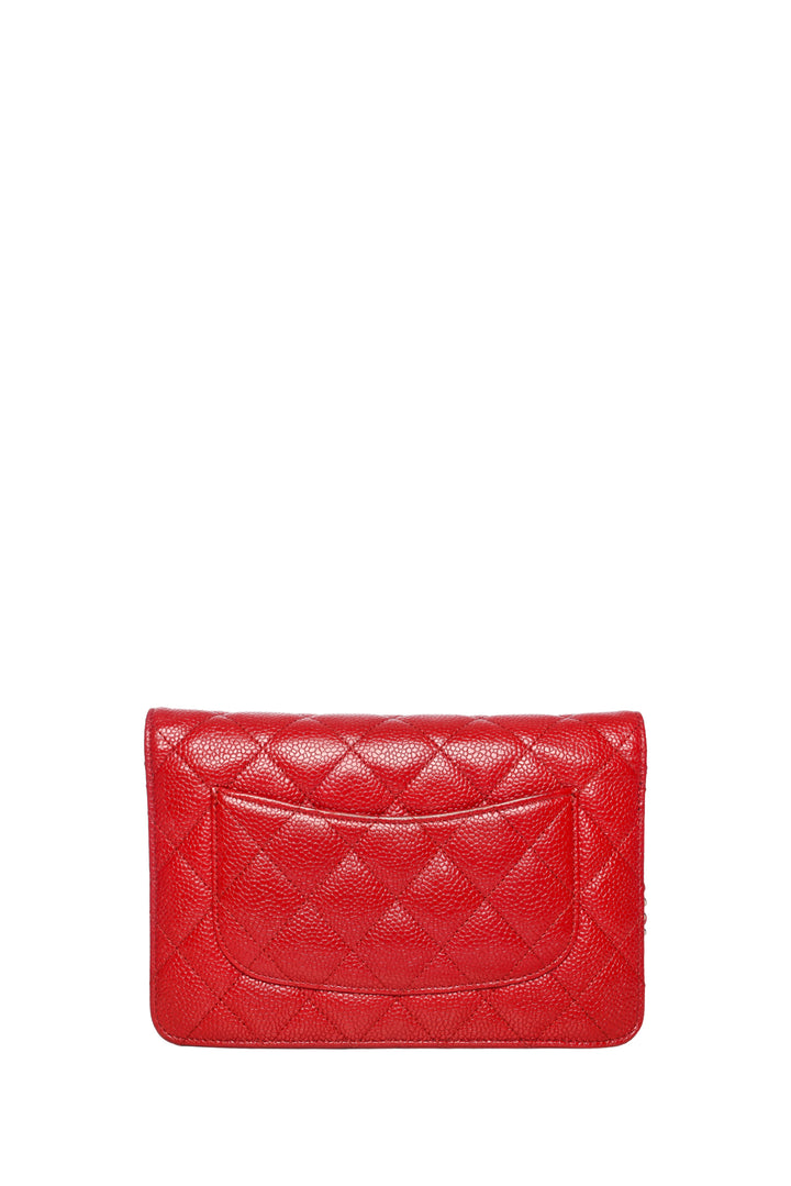 Chanel Caviar Classic Wallet on Chain