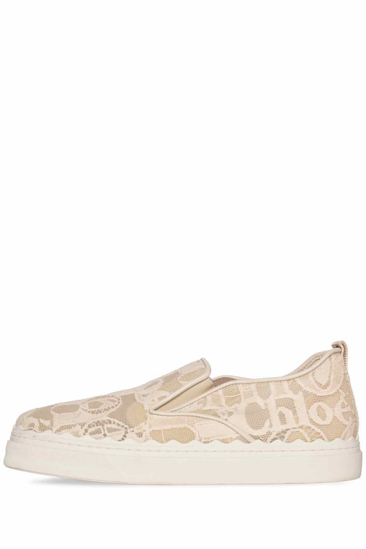 Chloe Size 41 Lauren Lace Slip On Sneaker
