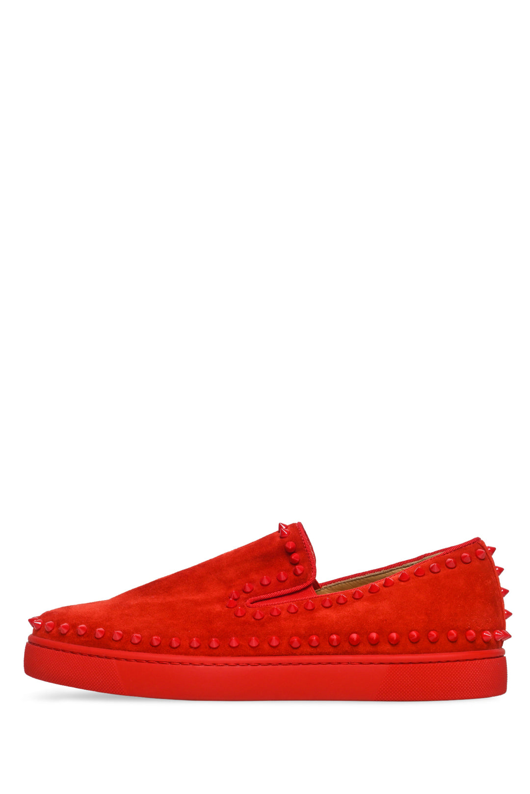 Mens Shoe Size 41.5 Christian Louboutin Men's Pik Boat Suede Sneakers