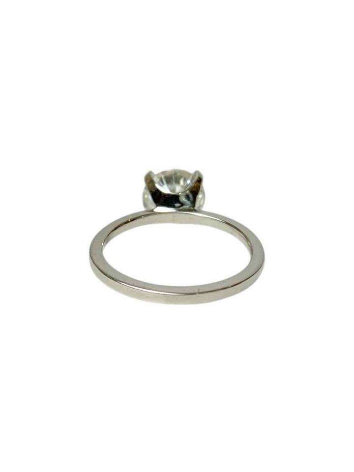 Pandora  Size 6 14K White Gold Ring With 2CT Lab Grown Diamond.