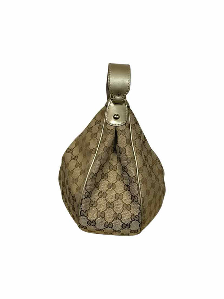 Gucci GG Canvas and Leather Medium Sukey Hobo Bag