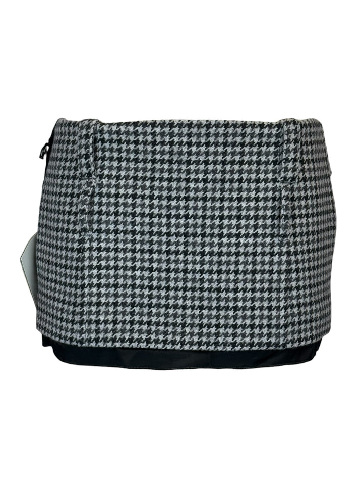 Miu Miu Size 36 2023 Houndstooth Wool Mini Skirt
