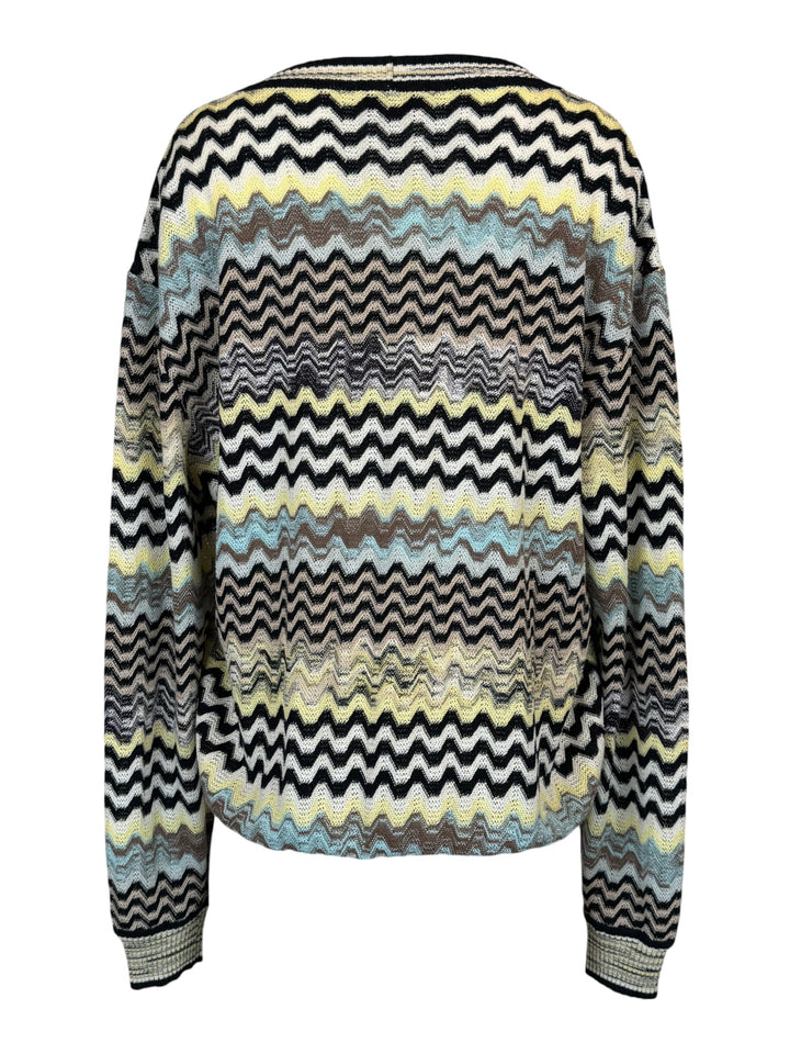 Missoni Size 54 Men's Zig Zag Sweater