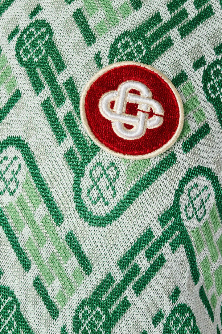 Casablanca Size L Casablanca Tennis Club Monogram Polo