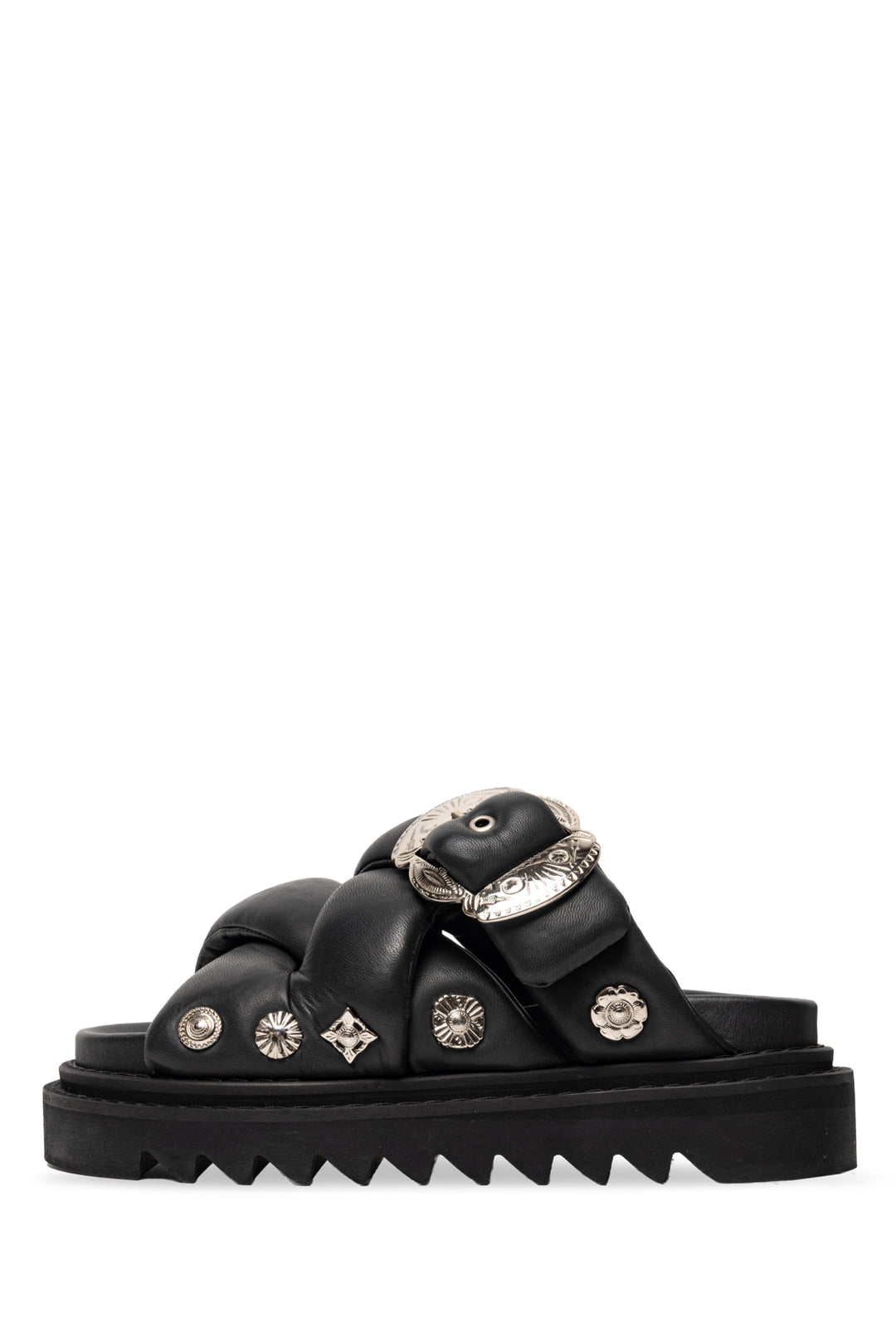 Toga Pulla Size 38 Virilis Padded Leather Sandals