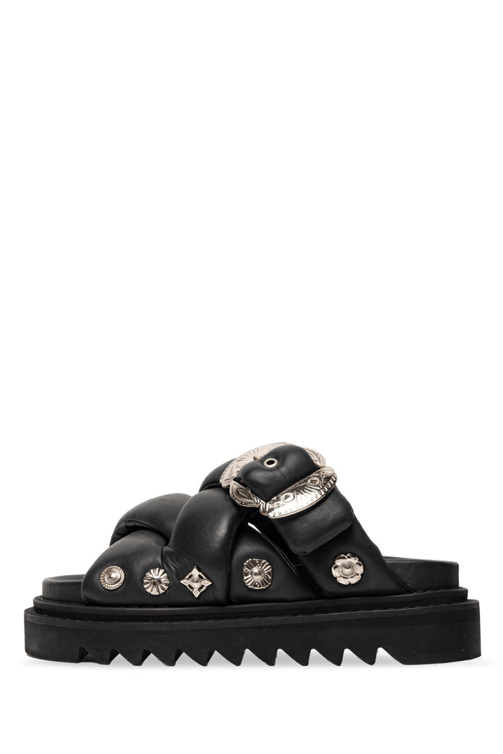 Toga Pulla Size 38 Virilis Padded Leather Sandals