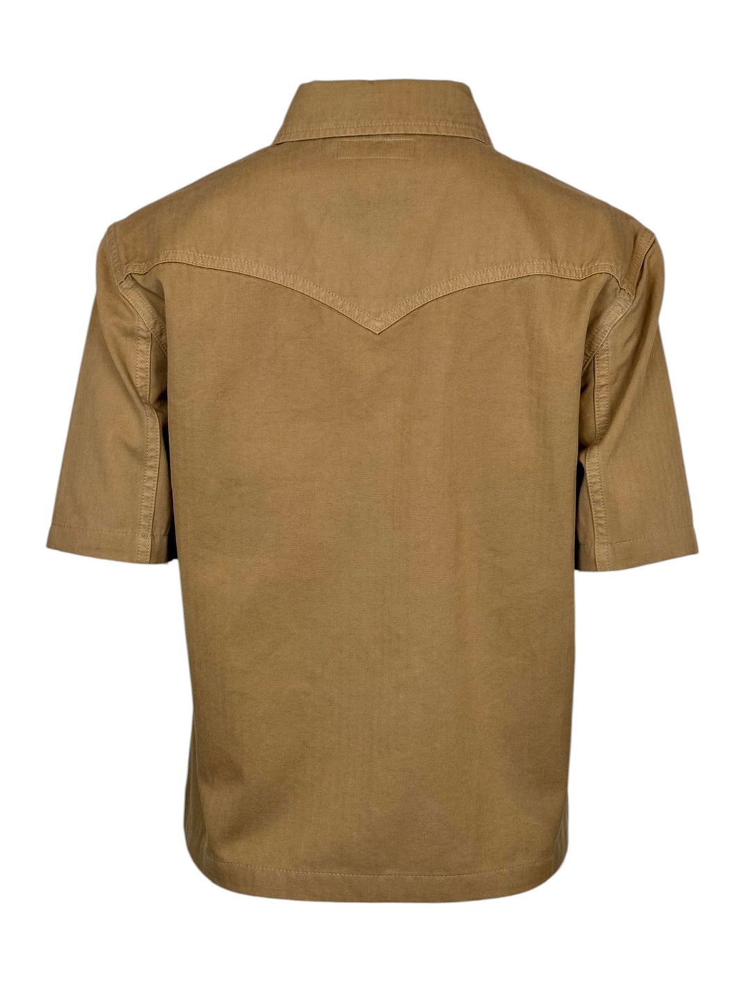 Saint Laurent Size L 2020 Western Cropped Short Sleeve Blouse