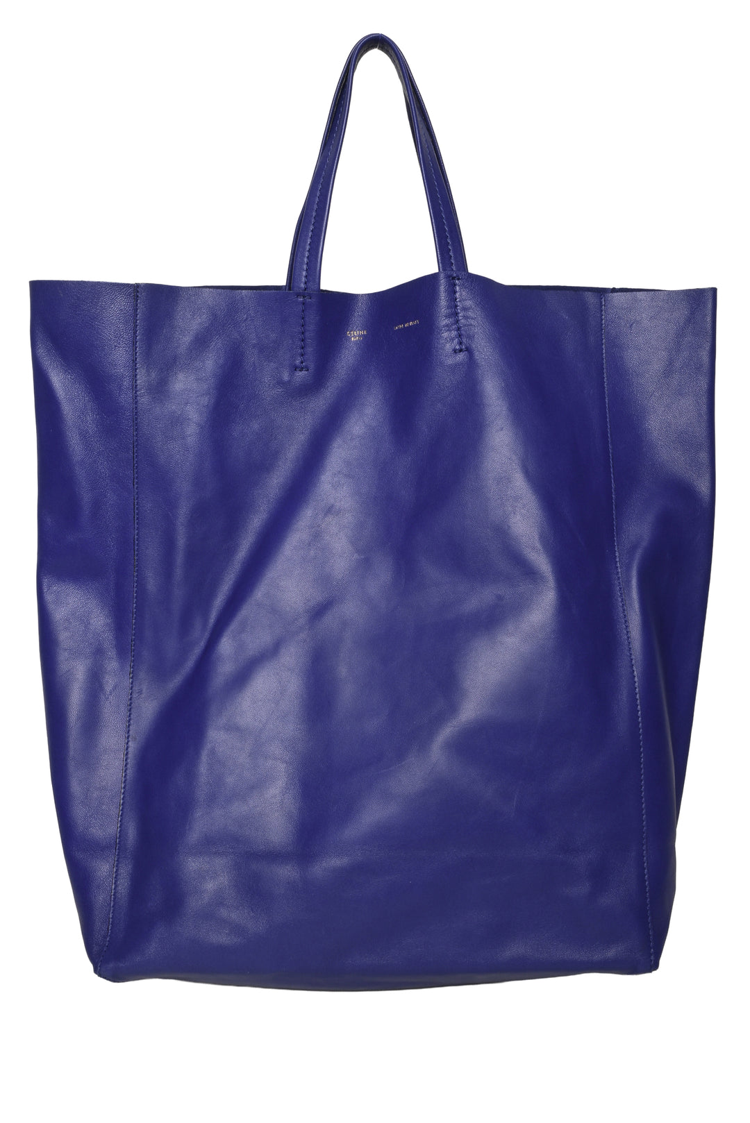 Celine 2010 Smooth Leather Vertical Cabas Tote