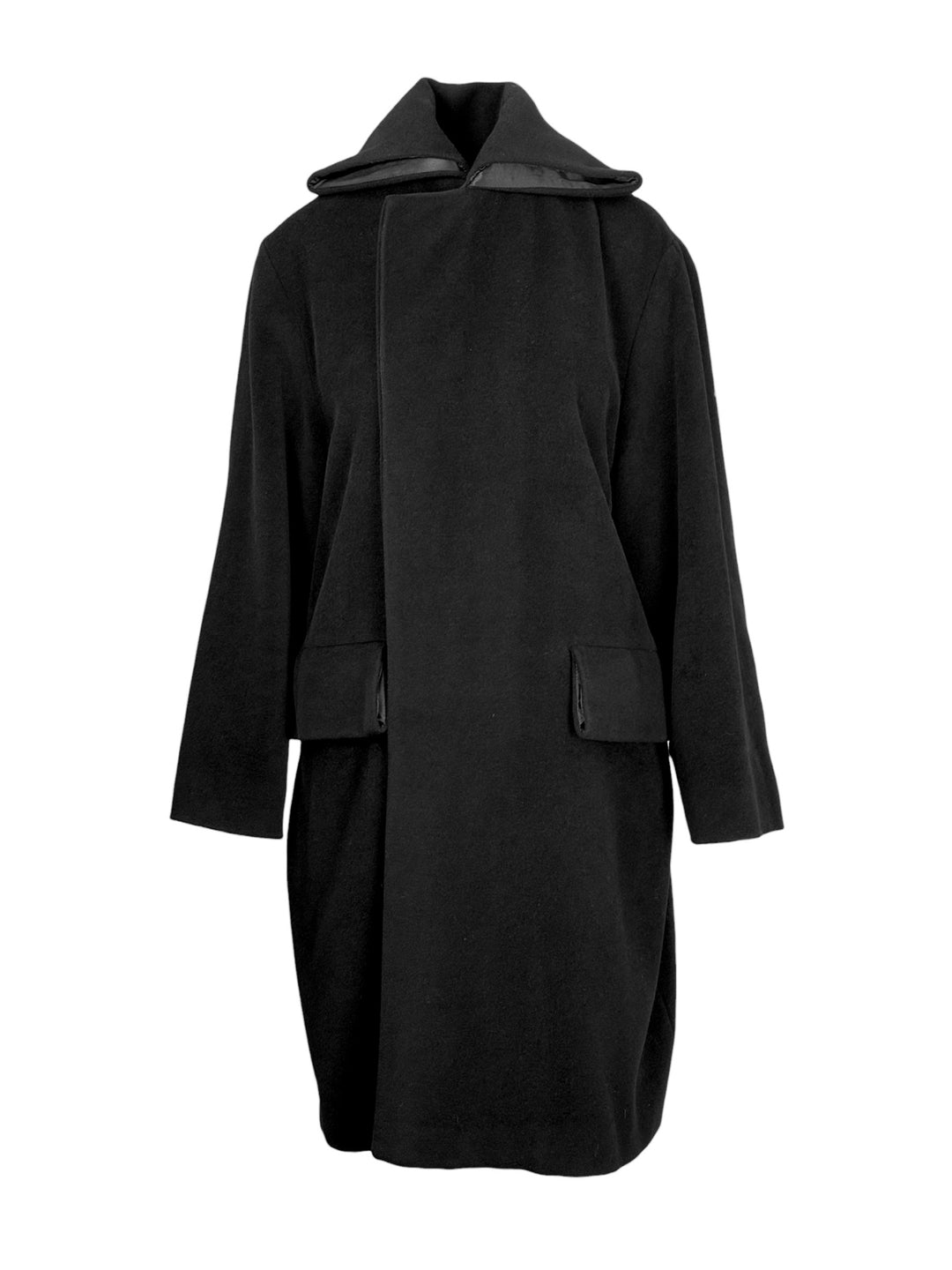 Jean Paul Gaultier Size 4 Femme Angora Blend Button-Up Coat