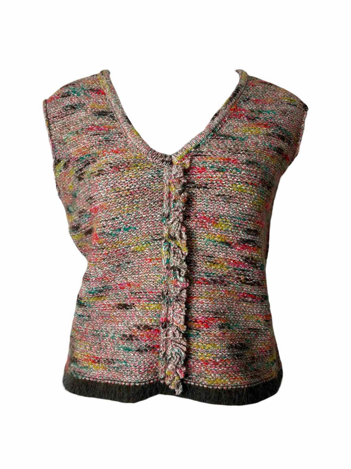 Chanel Wool Blend Vest Size 42 Sweater
