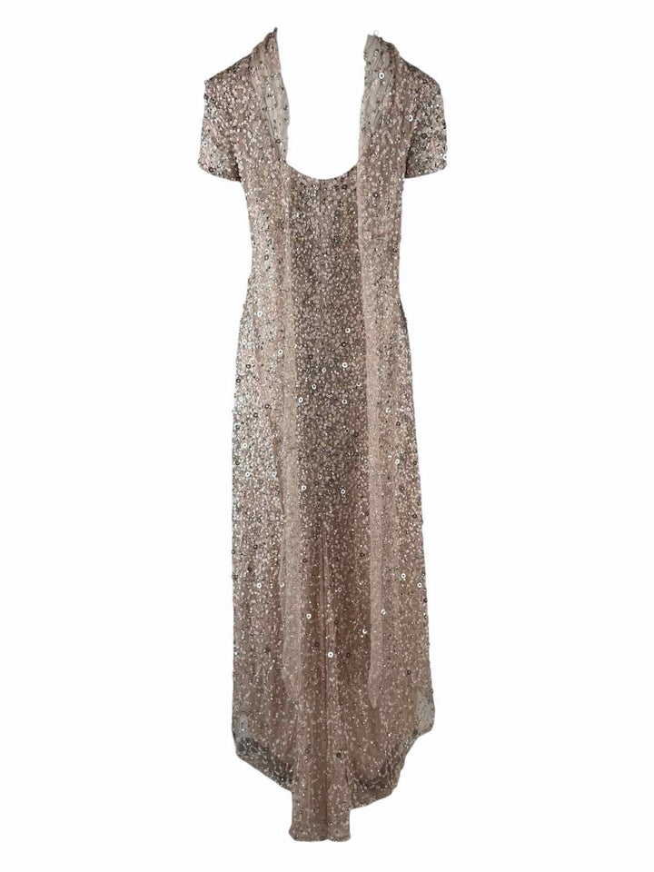 Adrianna Papell Size 6 Sequin Maxi Dress