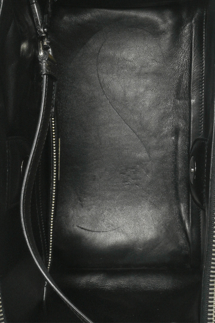 Prada Vitello Vintage Grommet Crystal Twin Tote