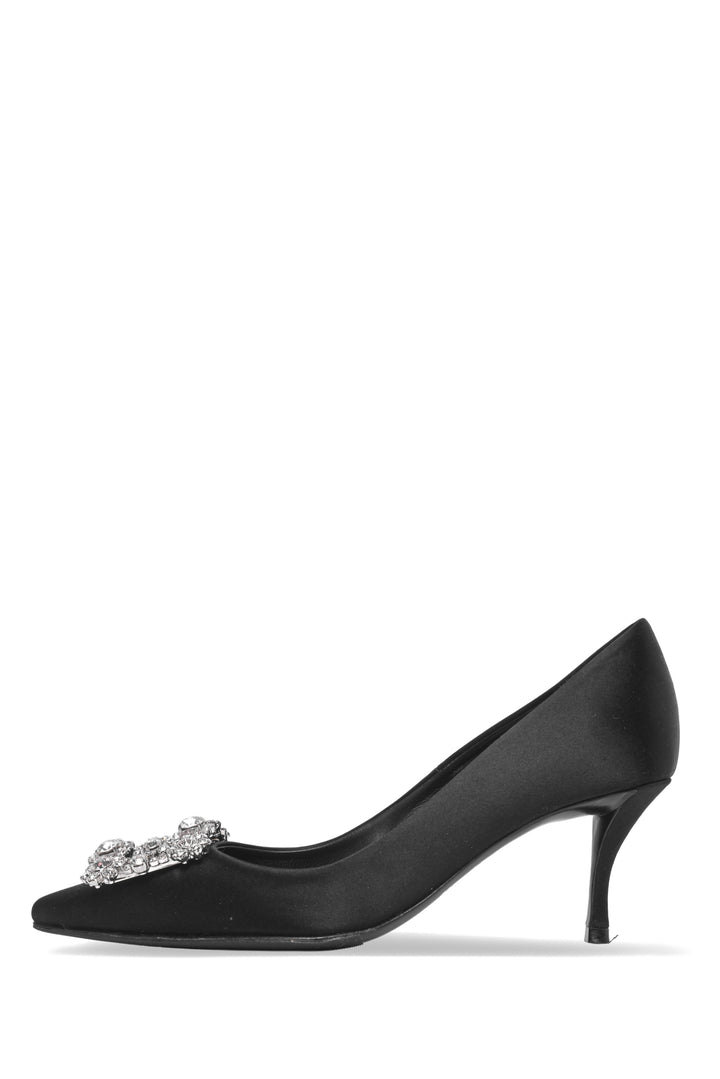 Roger Vivier Size 35 Flower Strass Satin Pumps