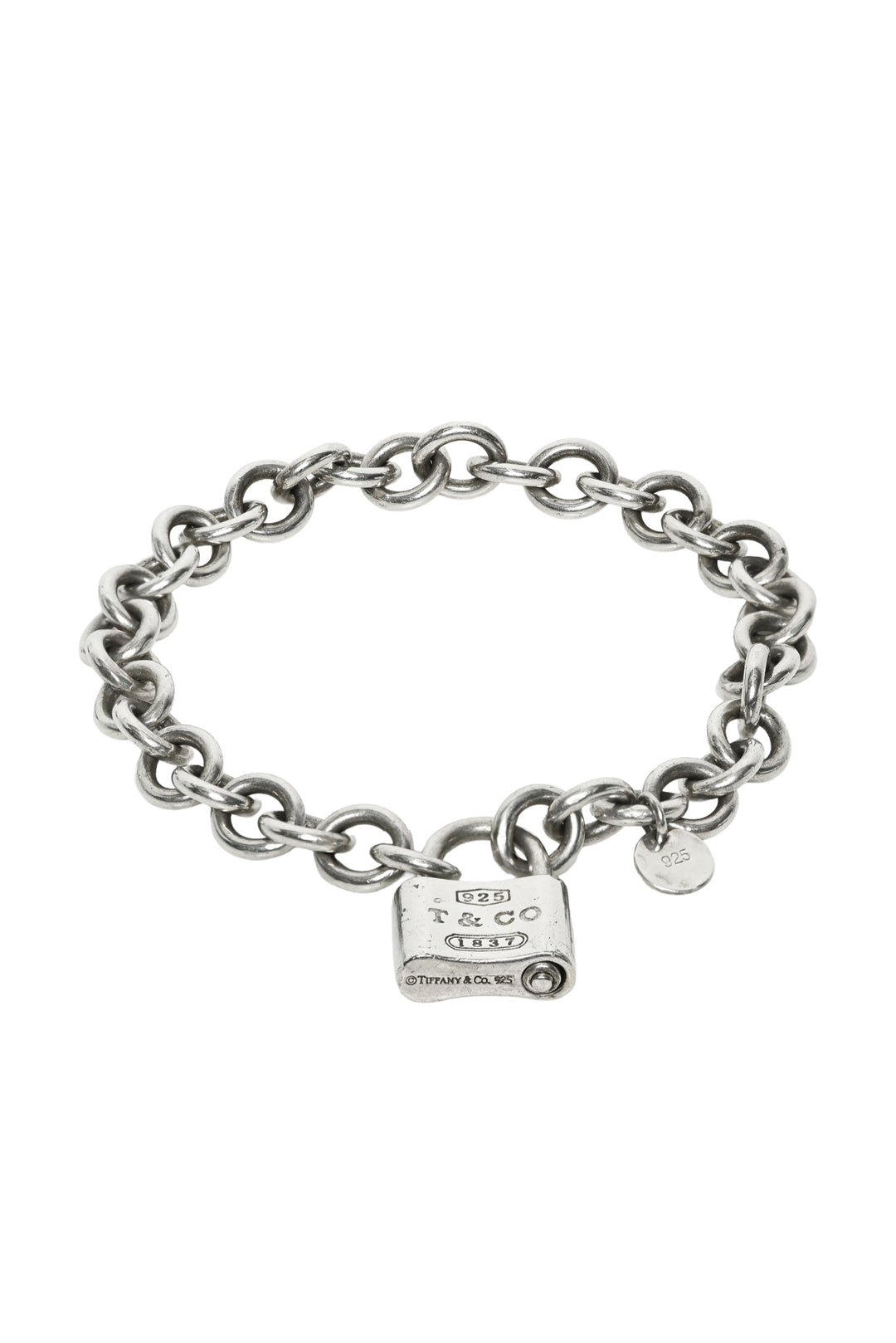 Tiffany & Co Sterling Silver Padlock Bracelet