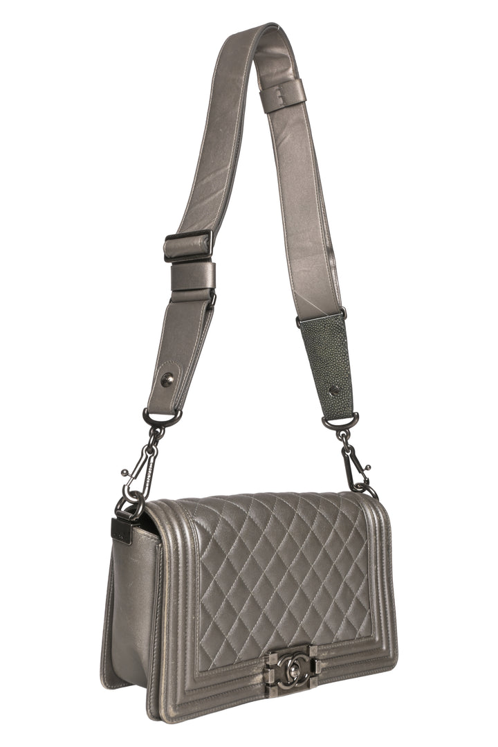 Chanel 2011 Medium Quilted Leather Boy Bag