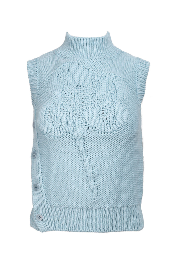 Cecilie Bahnsen Size XS/S Irina Floral Knitted Vest