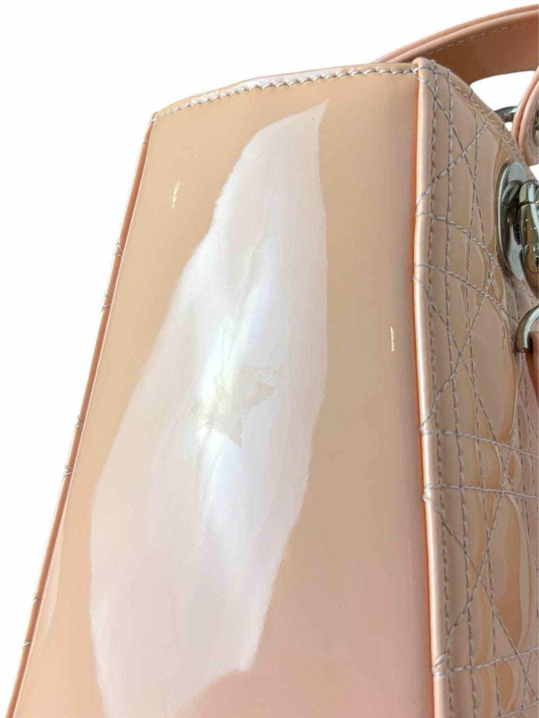 Dior Lady Dior Medium Patent Cannage Purse