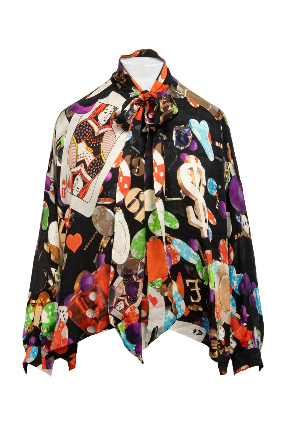 Balenciaga Size 34 2018 Casino Silk Tops