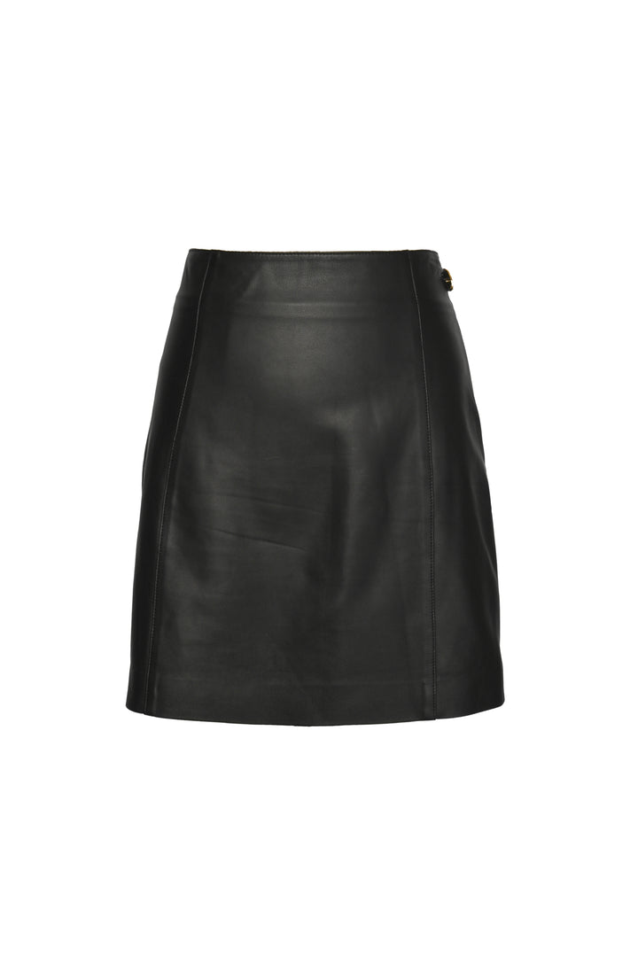 Vince Size 6 Leather High-Waist Mini Skirt