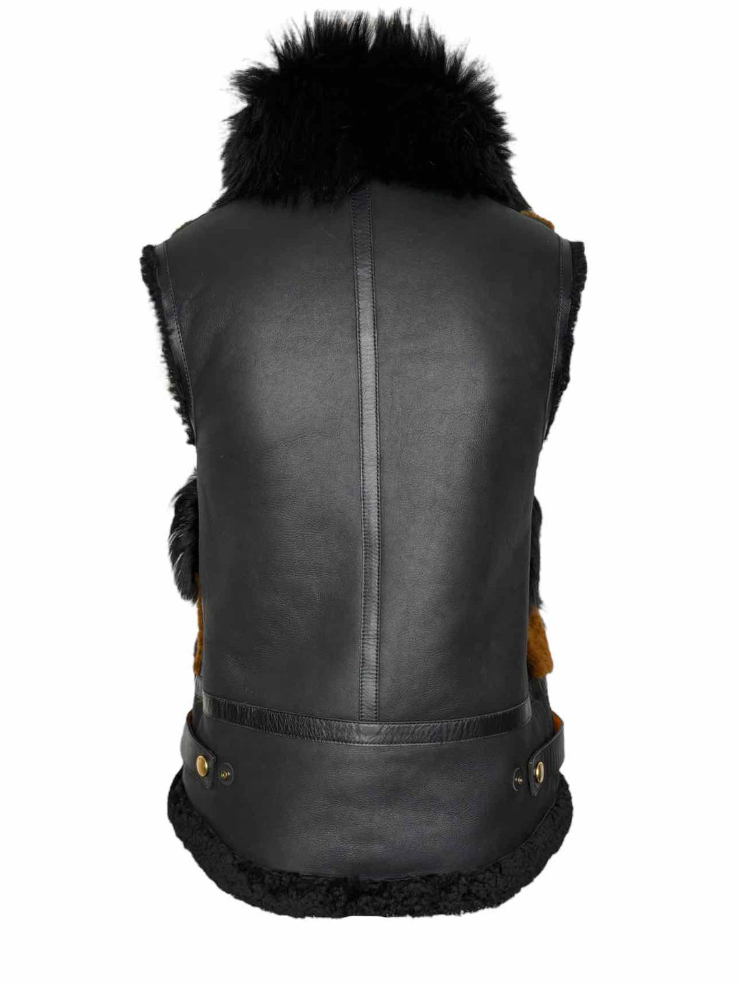 Coach Shearling Fur Patchwork Size 0 Vest