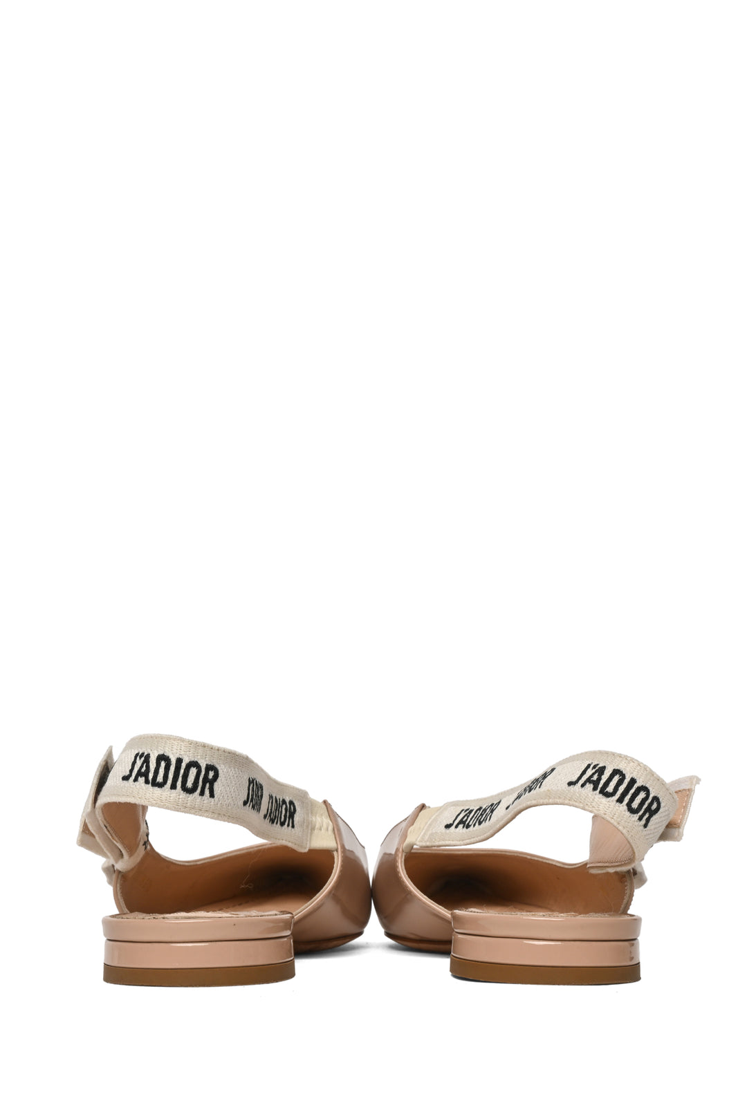 Christian Dior Size 37.5 J'Adior Patent Slingback Flats