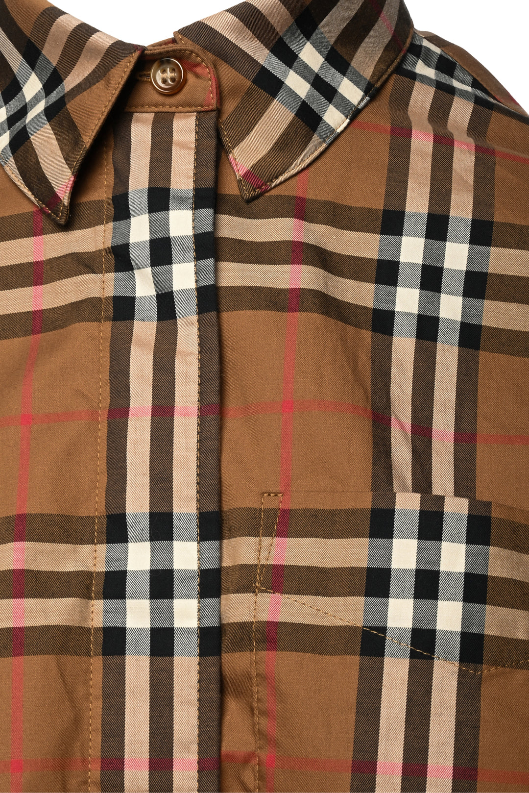 Burberry Size 2 Check Cotton Shirt