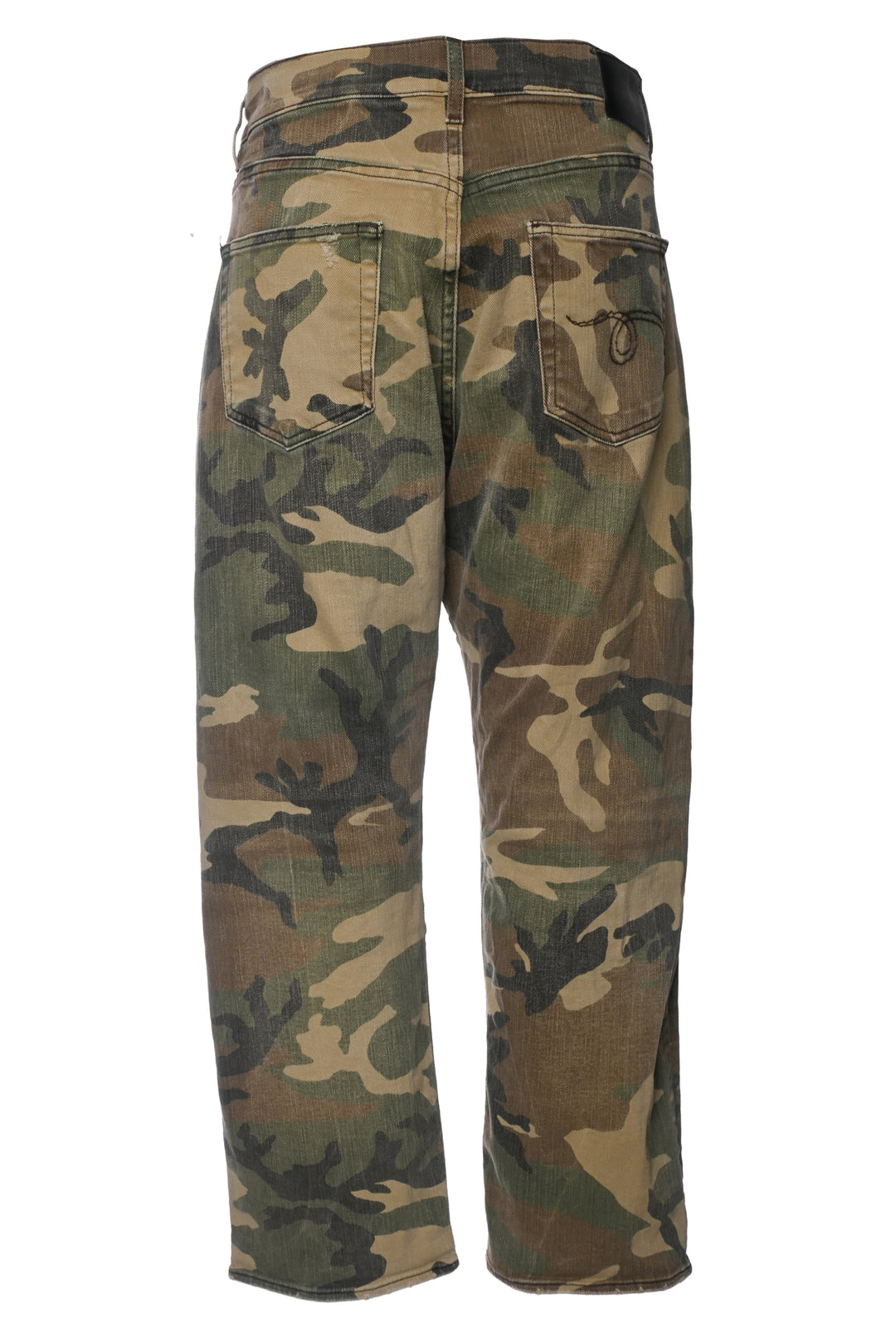 R13 Size 30 Beige Camo Boyfriend Jeans
