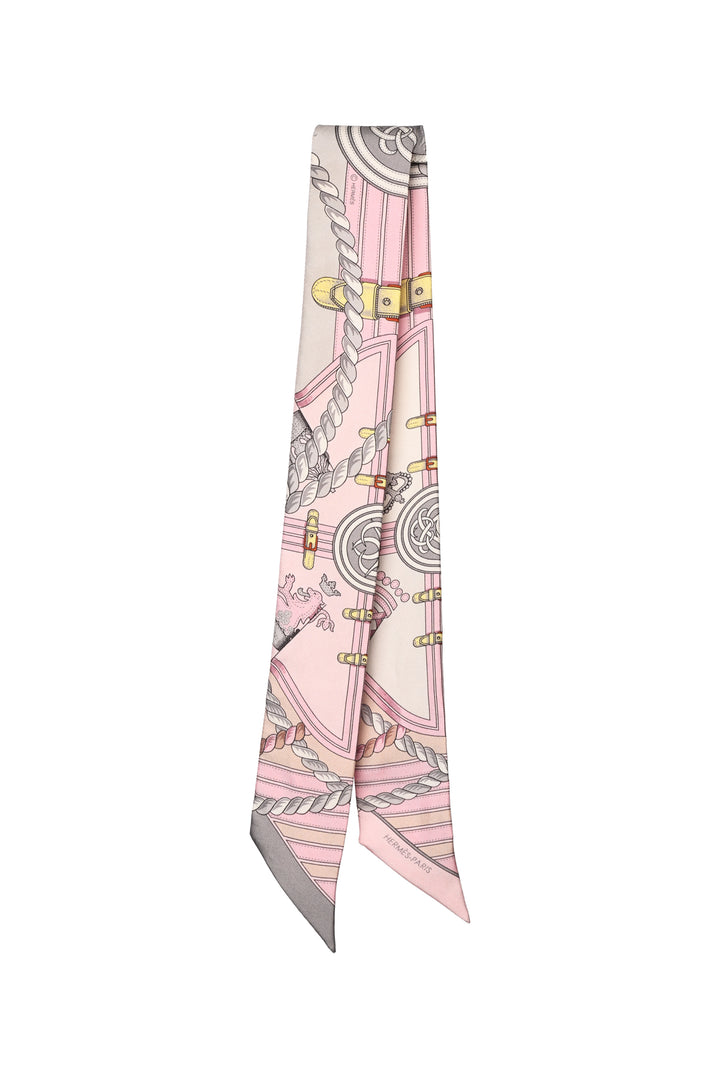 Hermes Grande Tenue Silk Twilly Scarf
