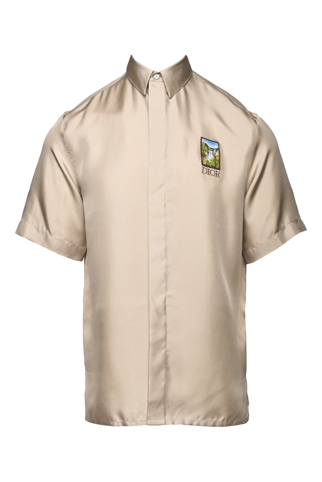 Christian Dior X Jack Kerovac Size 39 Men's 2022 Yellowstone Shirt Short Sleeve