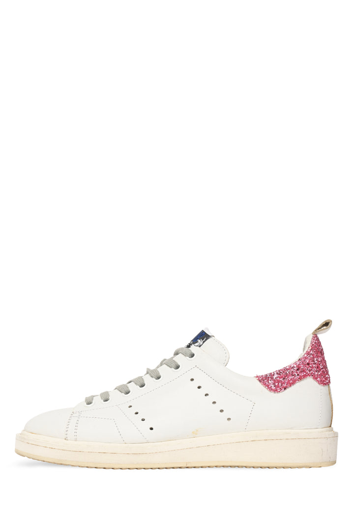 Golden Goose Size 38 Starter Glitter Sneaker