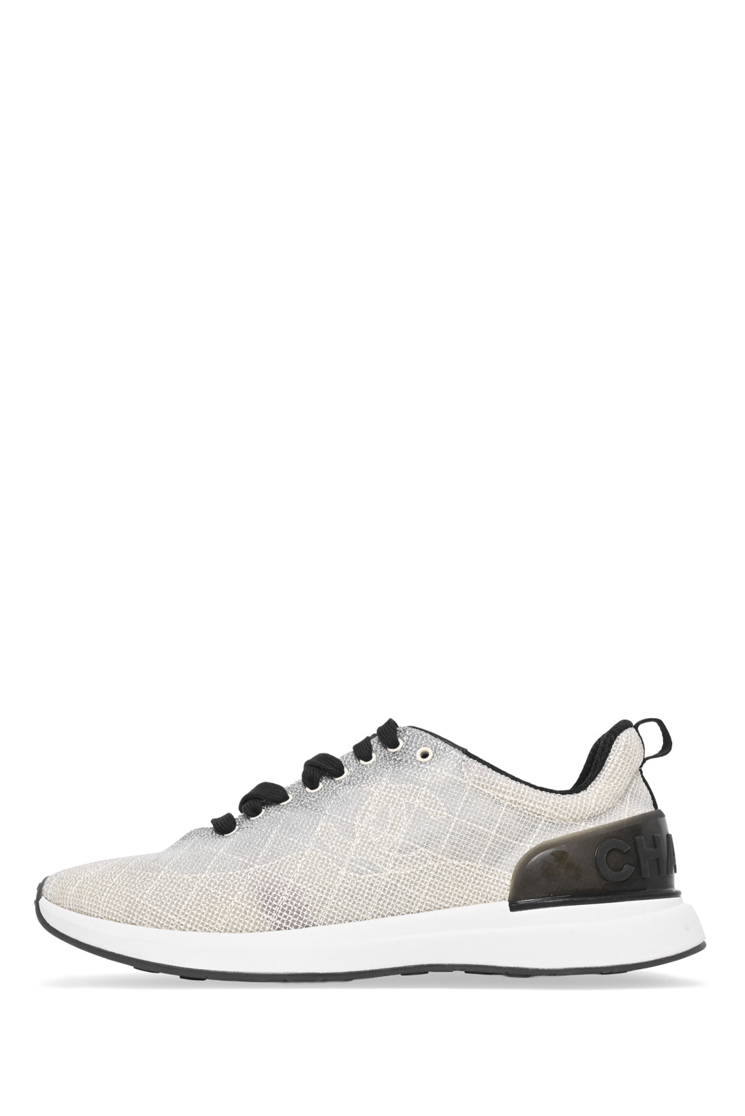 Chanel Size 42 CC Embroidered Mesh Low Top Sneaker