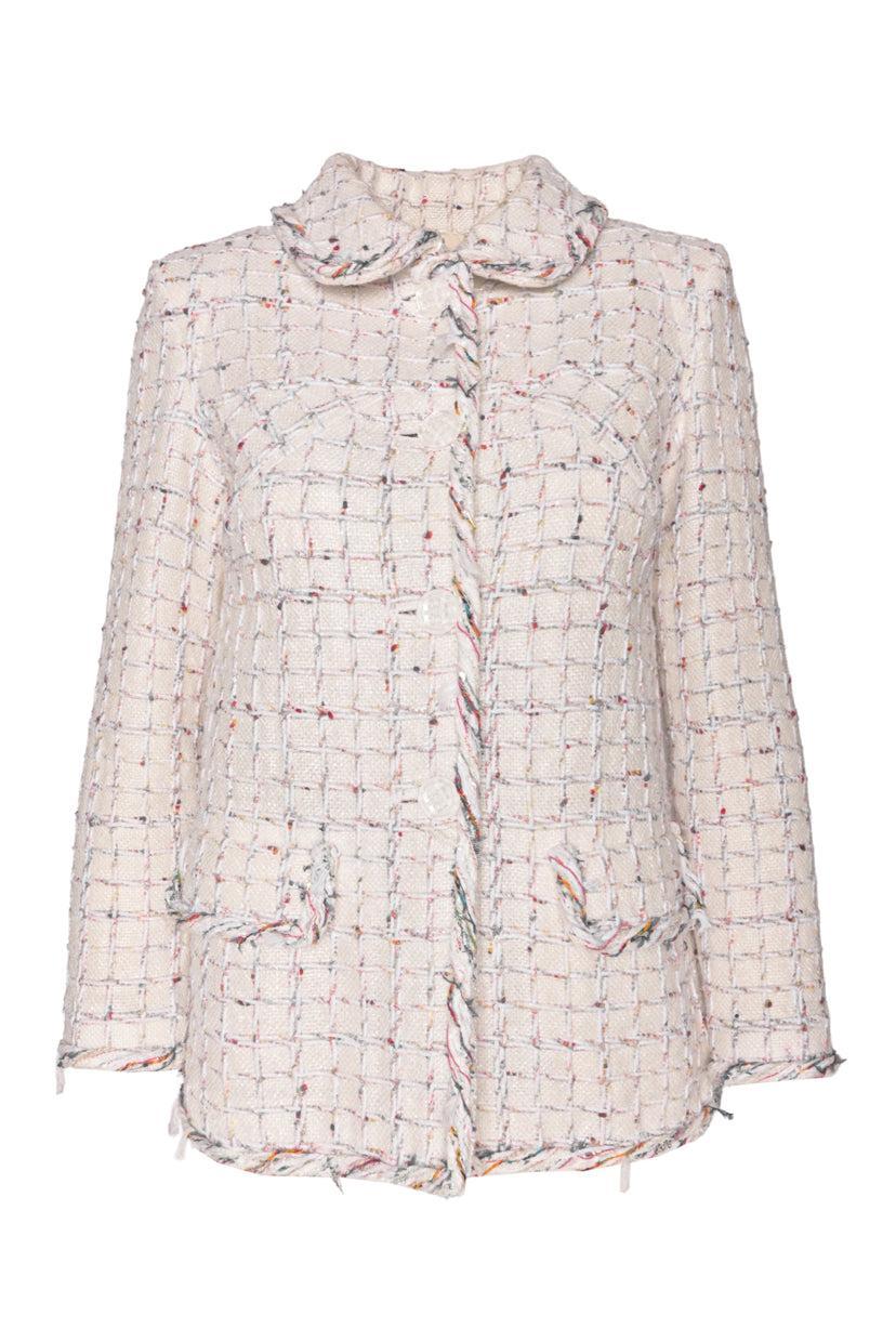 Chanel Size 36 Multi-Coloured Fantasy Tweed Jacket