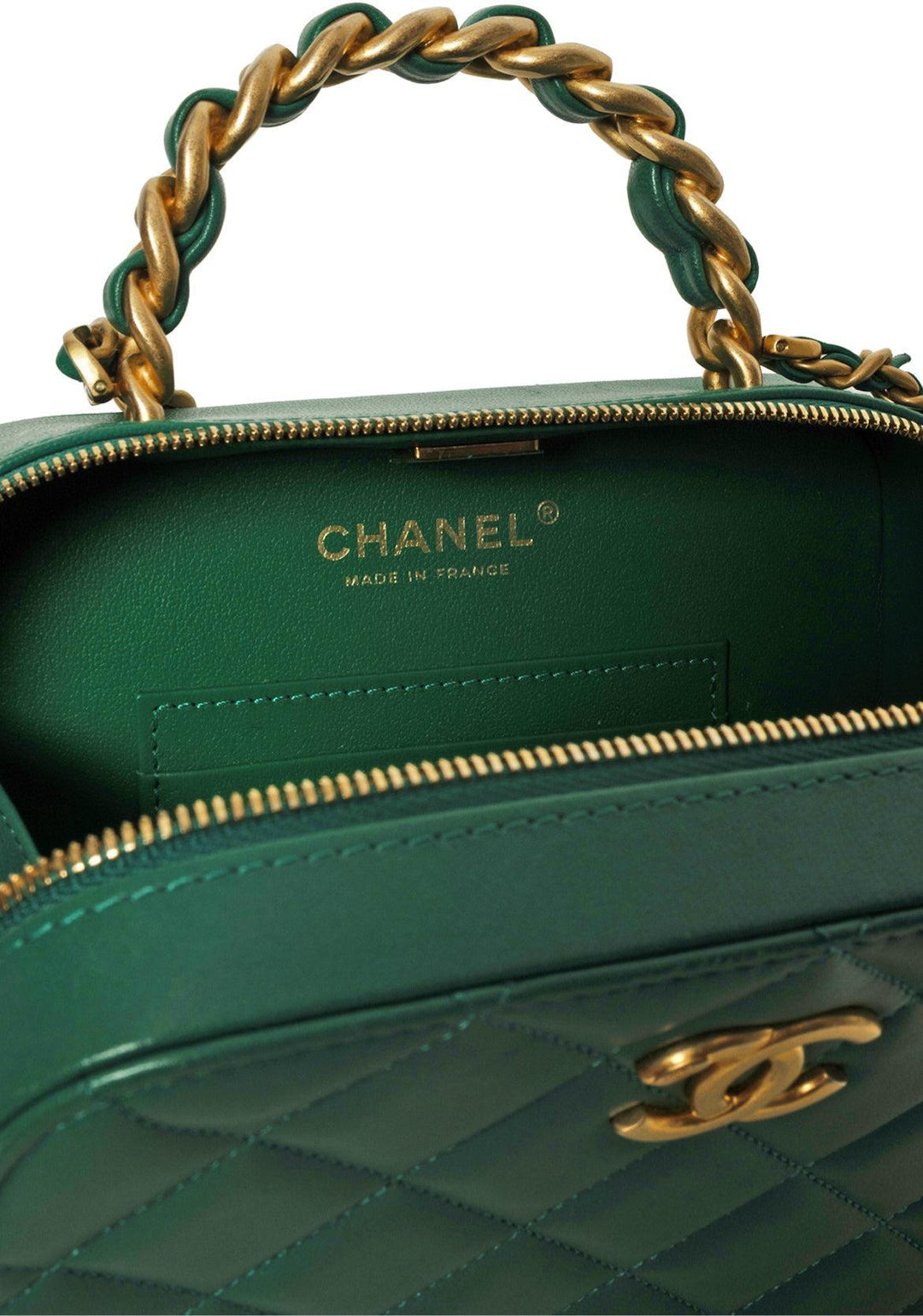 Chanel 2022 Quilted Small Vanity Case Shoulder Bag