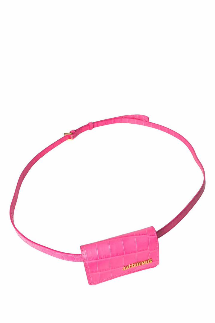 Jacquemus Croc Embossed Leather La Ceinture Bello Belt Bag