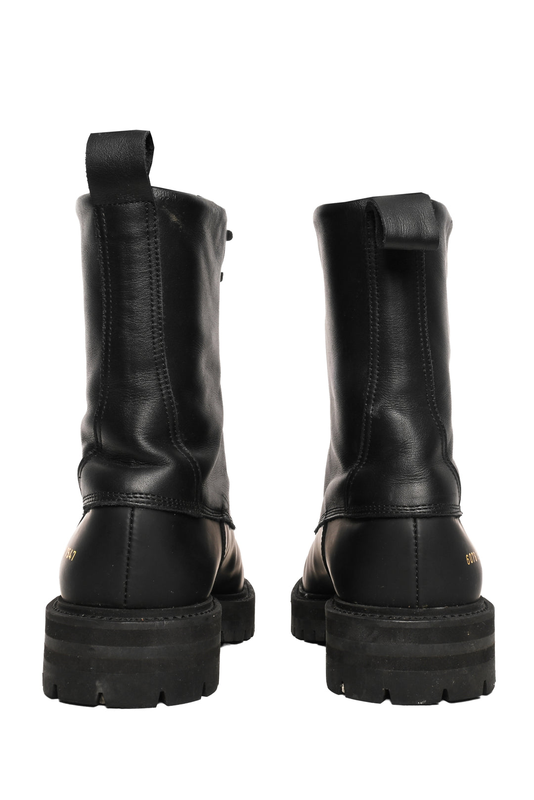 Common Projects Size 38 Rubber Technical Lace-Up Boots