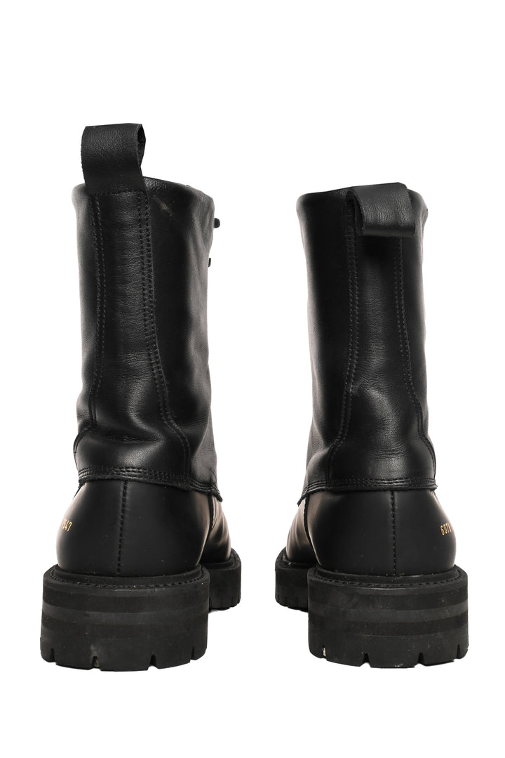 Common Projects Size 38 Rubber Technical Lace-Up Boots