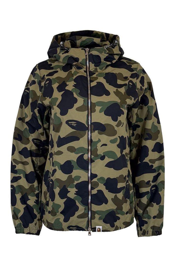 A Bathing Ape Size XS Camouflage Print Hooded Short Jacket