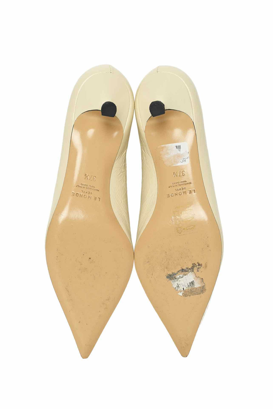 Le Monde Beryl Size 37.5 Babouche Kitten Heel Pumps