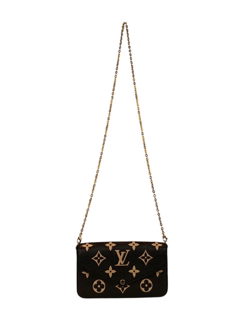 Louis Vuitton 2021 Felicie Pochette Monogram Empreinte Leather Crossbody