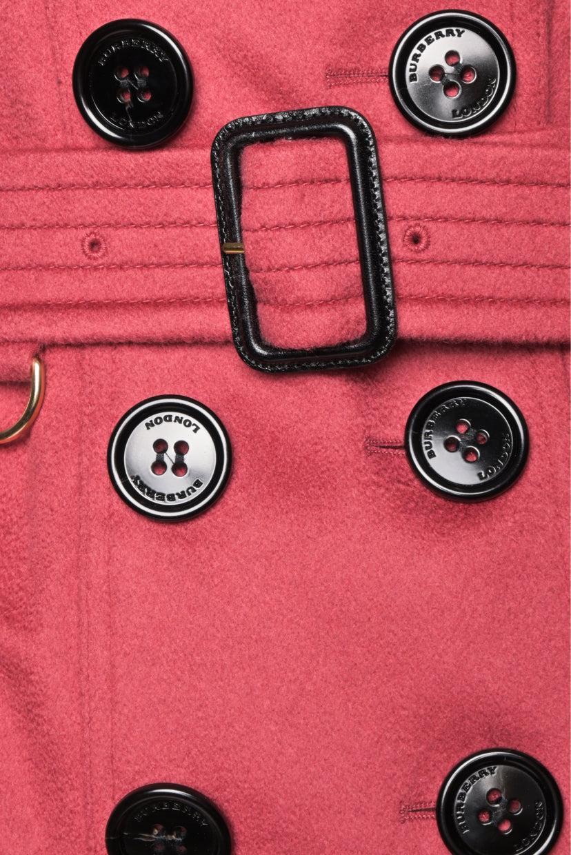 Burberry London Size 2 Cashmere Sandringham Trench Coat