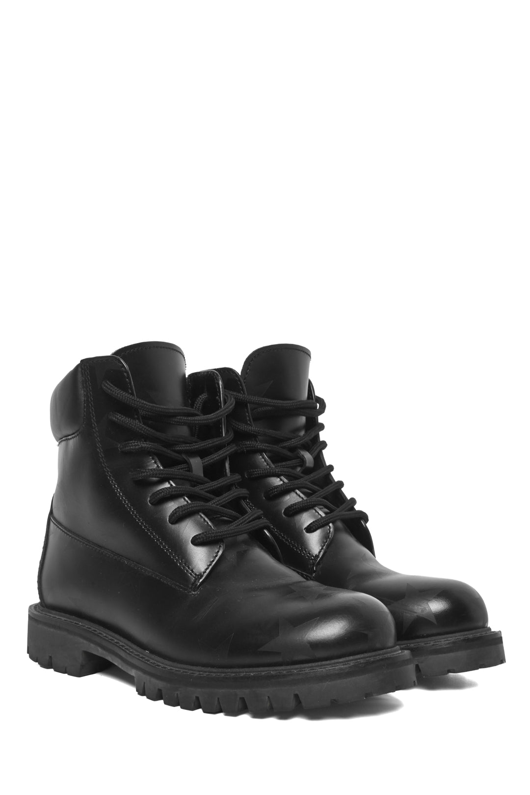 Valentino Size 35.5 Stars Combat Ankle Boots