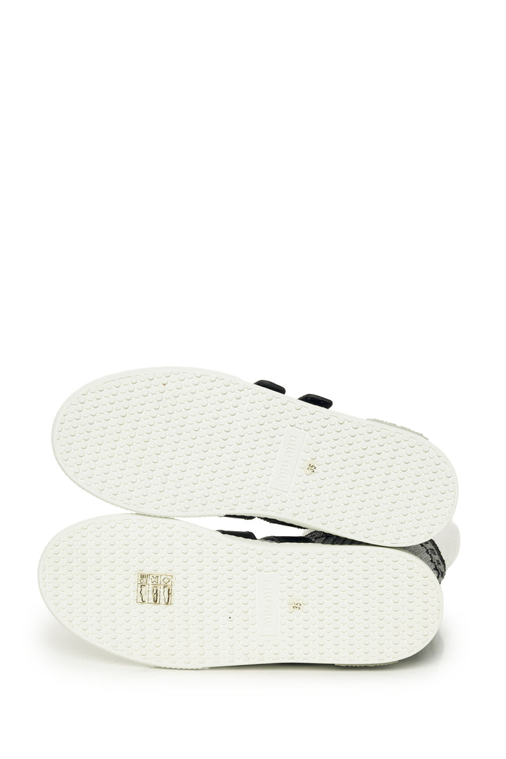 Miu Miu Size 35 Fabric & Crystal Sock Sneaker