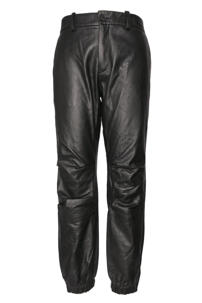 Nili Lotan Size 4 Leather Jogger Pants