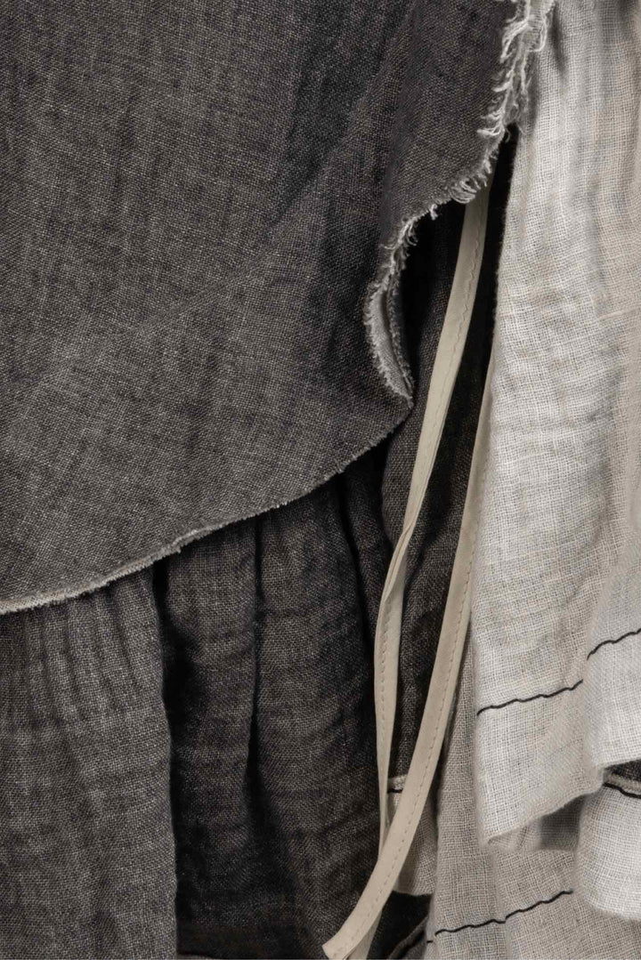 Marni Size 40 Raw Edge Ruched Hem Tie-Up Blazer