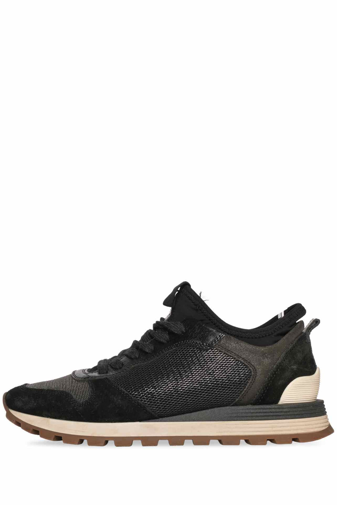 Brunello Cucinelli Size 38 Suede & Mesh Sneaker