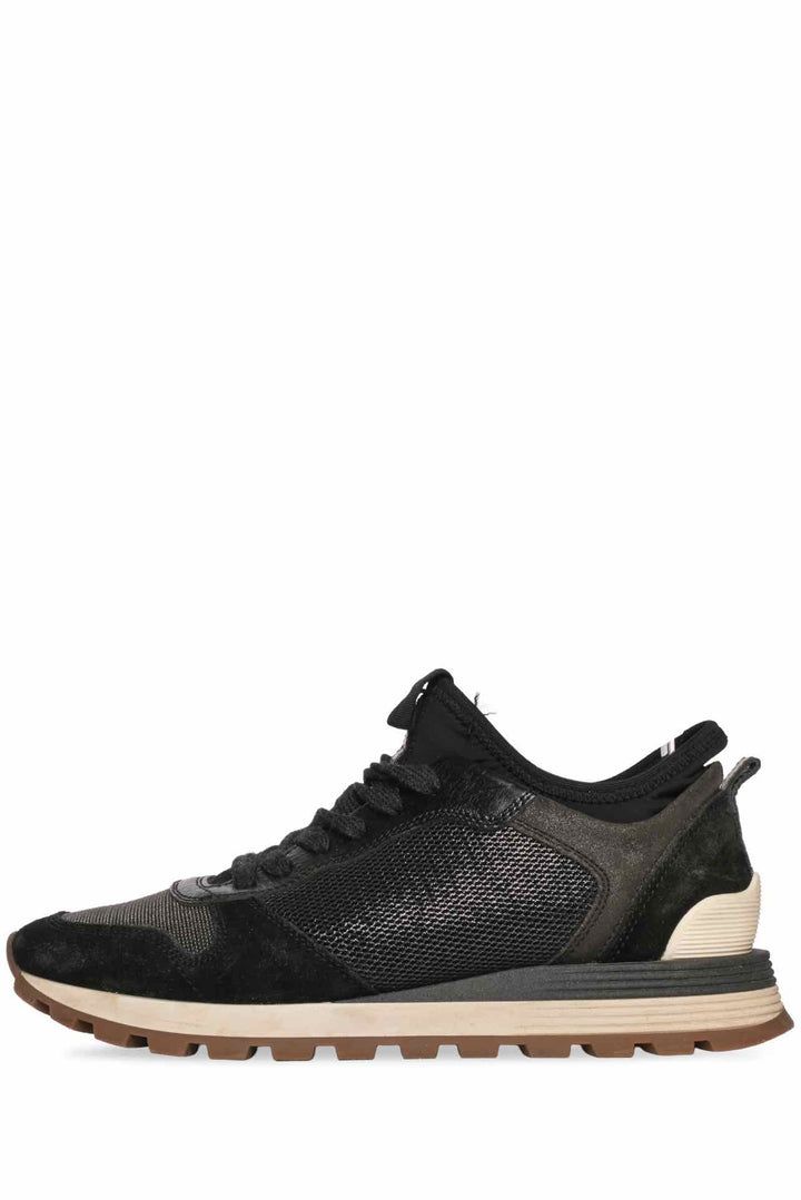 Brunello Cucinelli Size 38 Suede & Mesh Sneaker