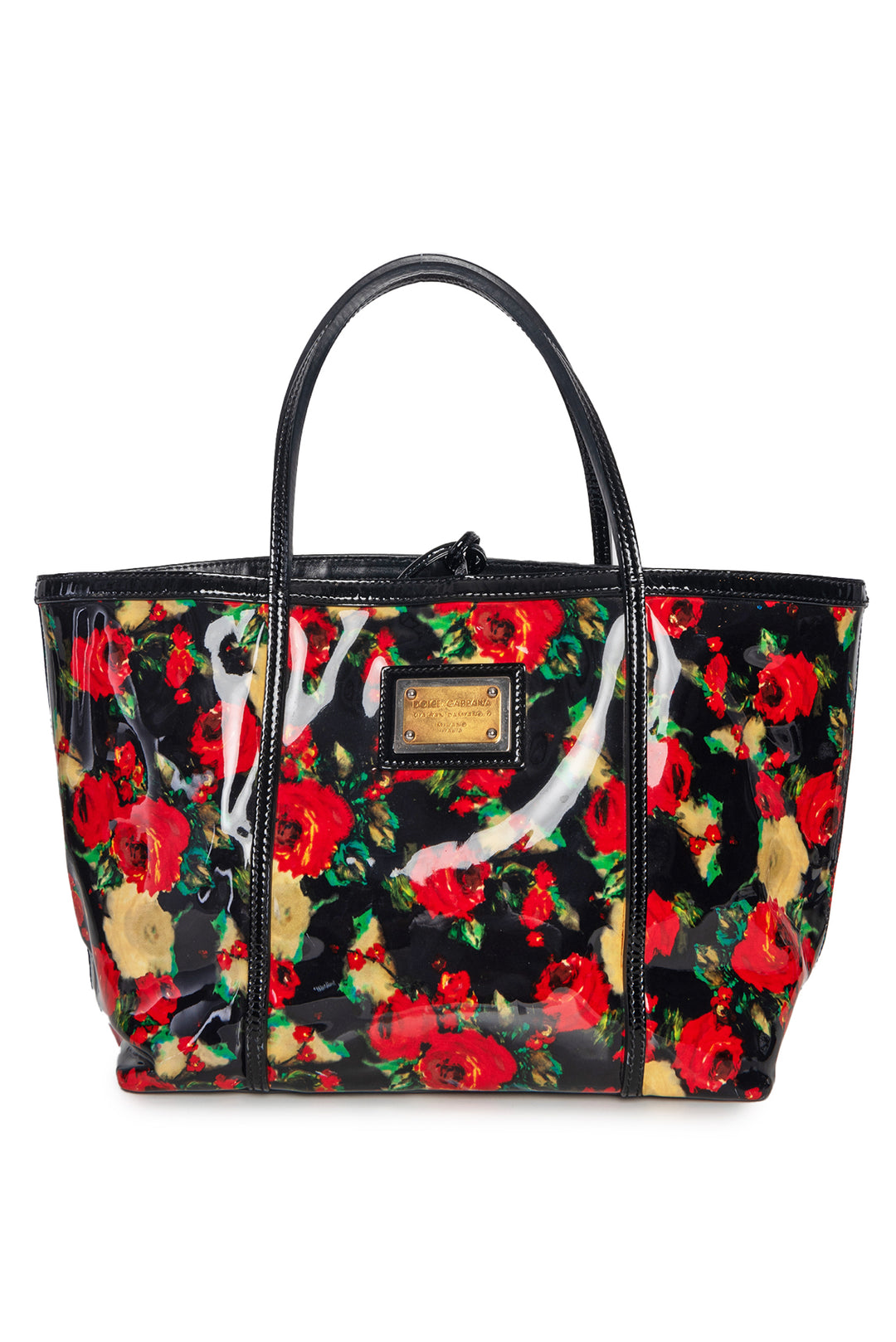 Dolce & Gabbana Floral Vinyl Miss Escape Tote